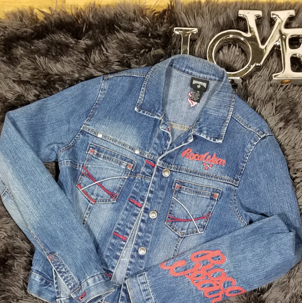 Ladies Rocawear Blue Jean Jacket - Picture 1 of 7